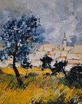 Landscape of Provence and Tuscany