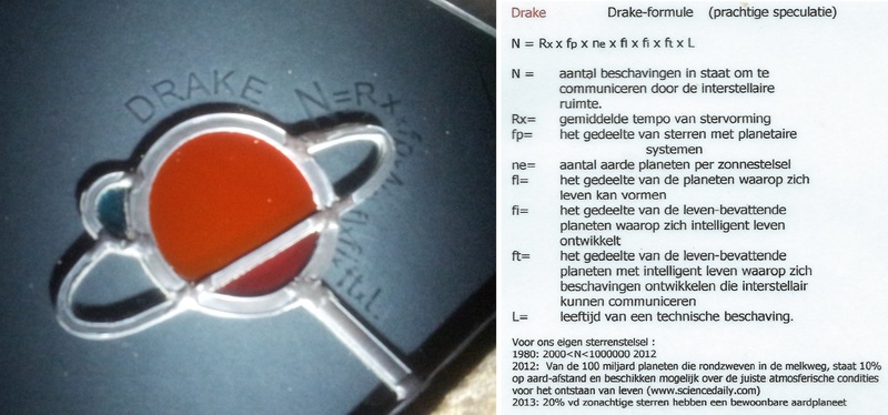 La Main Courante. Detail: formule van Drake