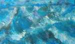 dit zijn schilderijen waarin ik veel gebruik heb gemaakt van de blauwe, koele kleur, als expressiemogelijkheid.