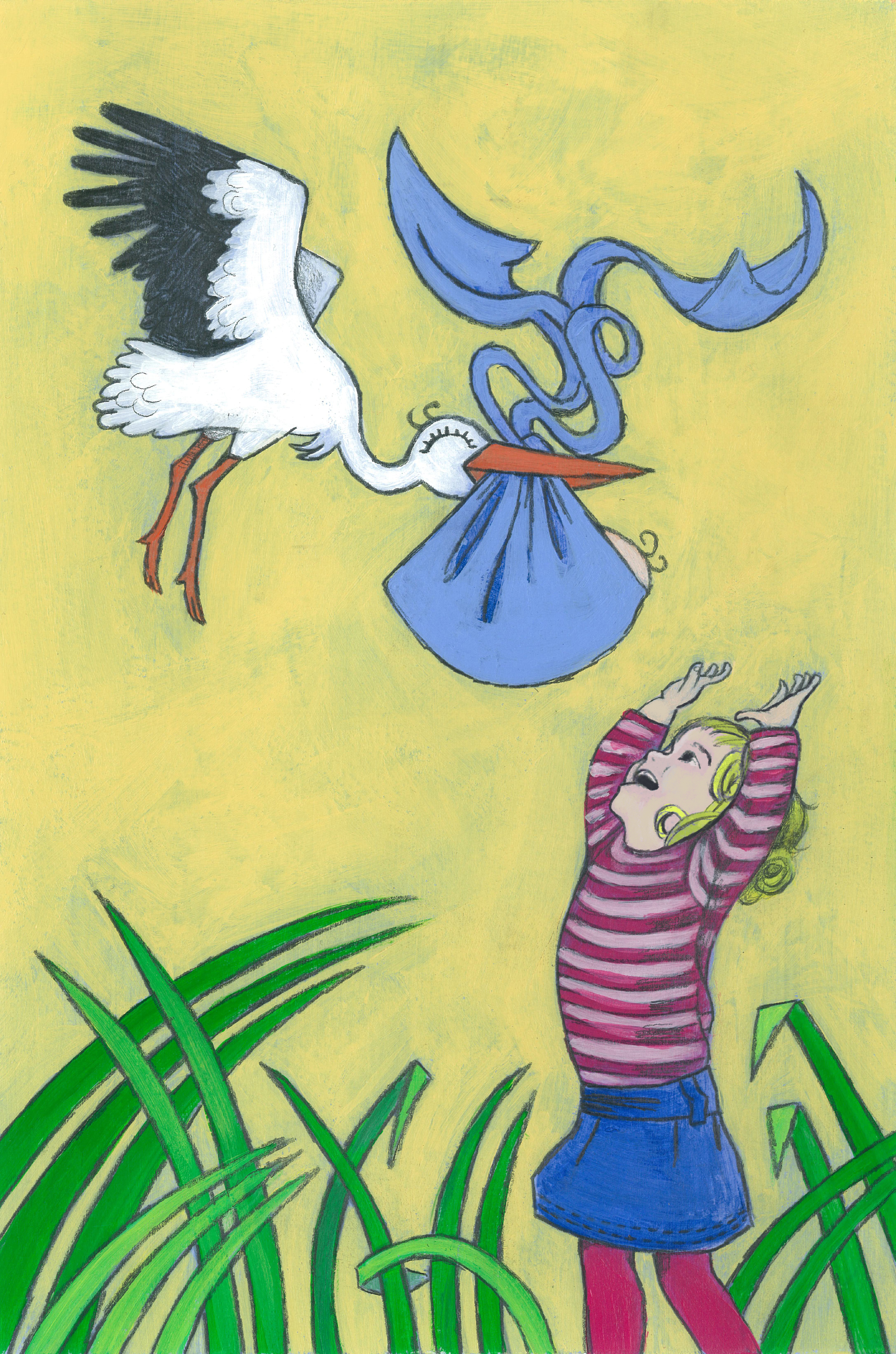 geboortekaart THIJS illustratie
