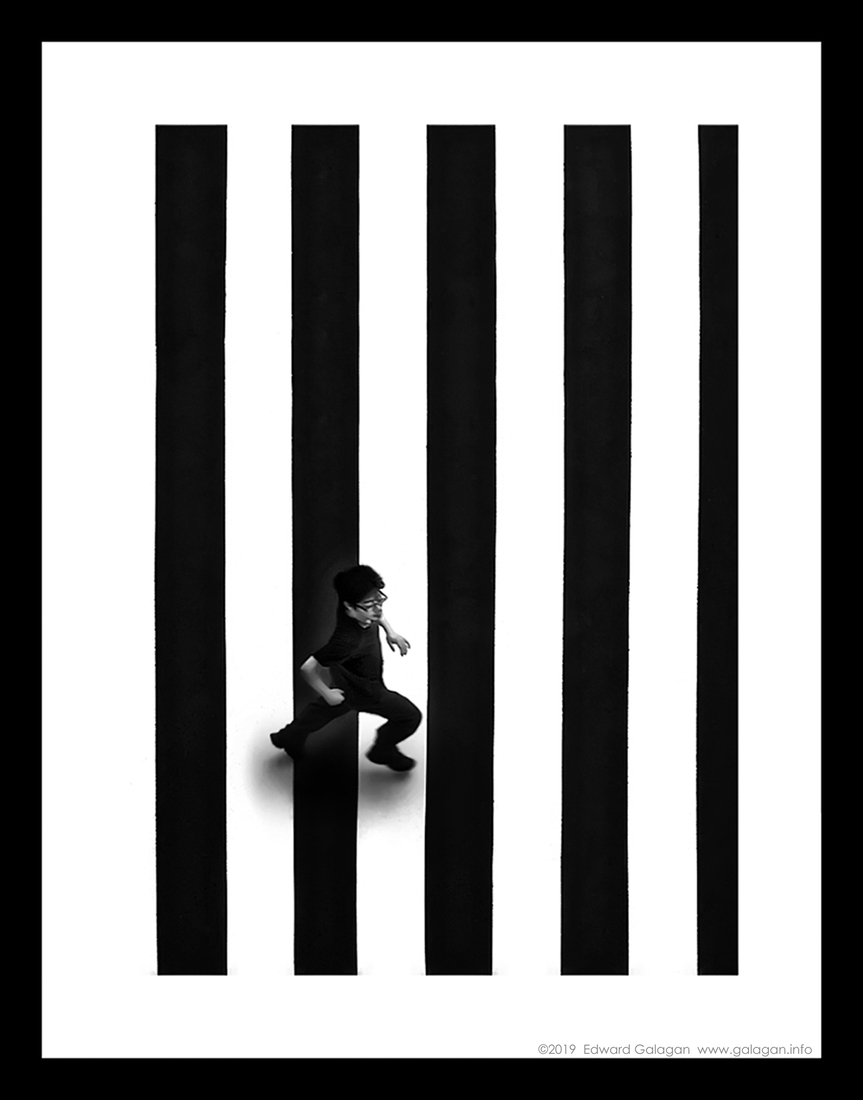 Life as it is.... a strip of white, a strip of black, a strip...