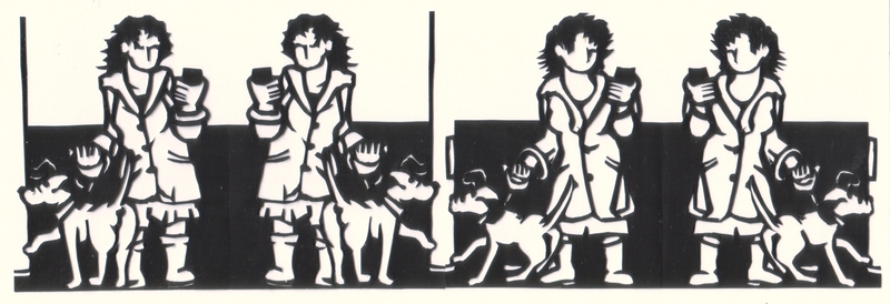 20 Hond, smartphone en lantaarnpaal