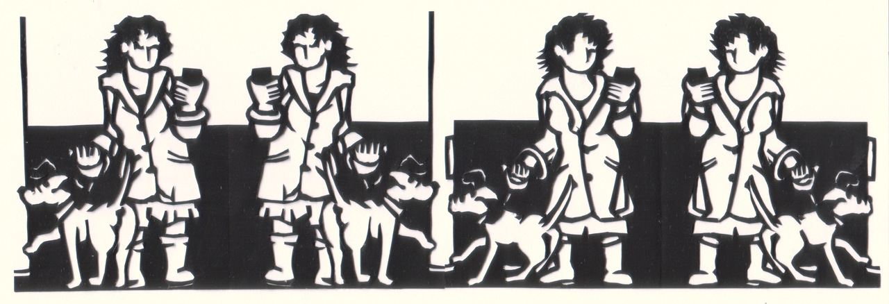 20 Hond, smartphone en lantaarnpaal