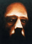Portraits in Chiaroscuro style: a huge contrast between light and dark. (olieverf portretten in de Chiaroscuro stijl, waar een grote tegenstelling in licht en donker voorop staat).