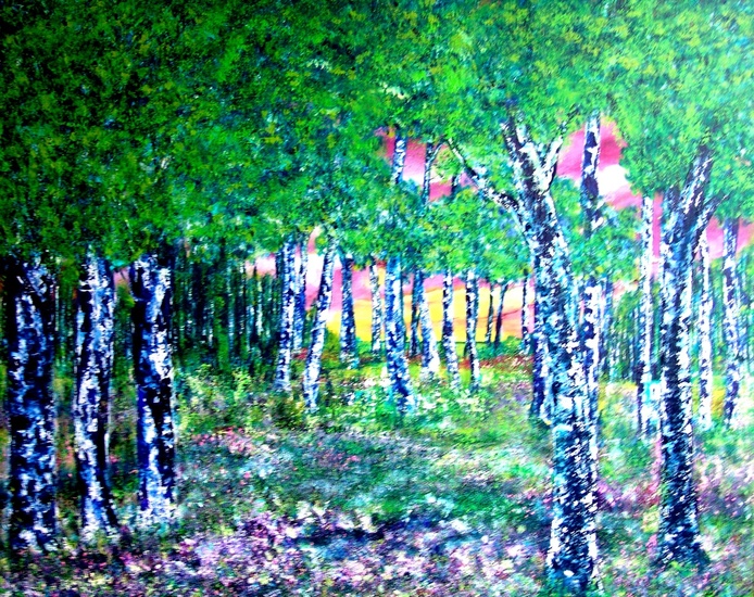 Just blue trees / AFGEPRIJSD!