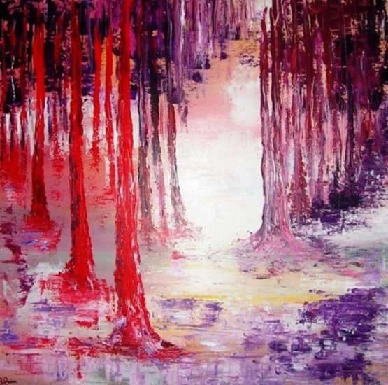 Purple and red forest