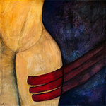Acryl/mixed media op doek uit 2008