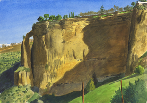 Een selectie van de impressionistische aquarellen die gemaakt zijn in Spanje, Italië en Zuid Frankrijk
