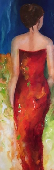 Lady in red