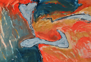 Mede-exposant tijdens de Kunstroute Purmerend 2018: Peter Elias. Hij richt zich vooral op abstracte onderwerpen. In zijn werk staan vorm en kleur centraal in een krachtige penseelvoering.