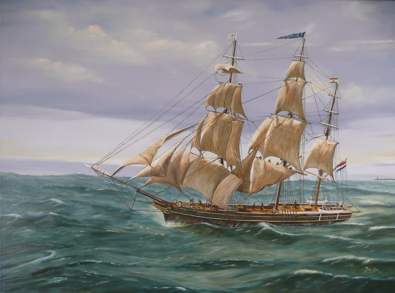 Een driemast Clipper
