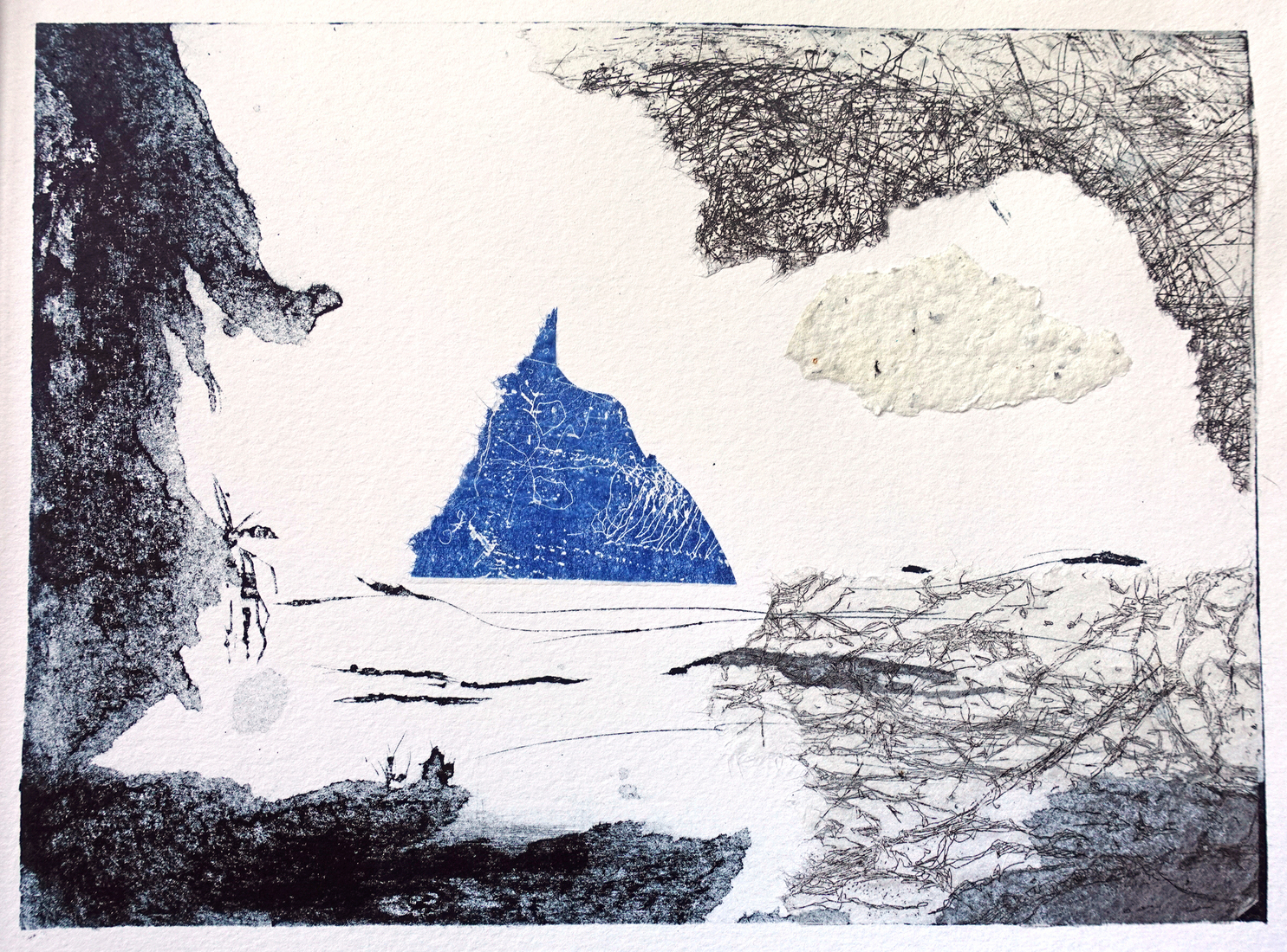 Blauwe gedachte