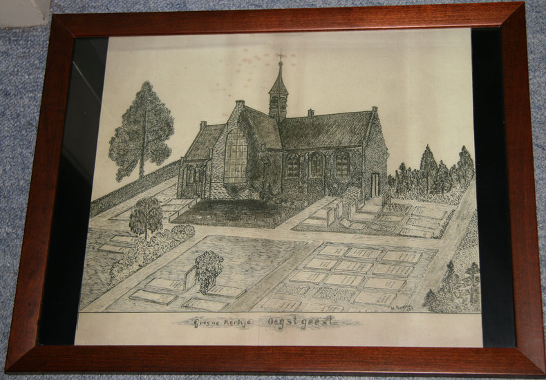 Tekening Groene Kerkje
