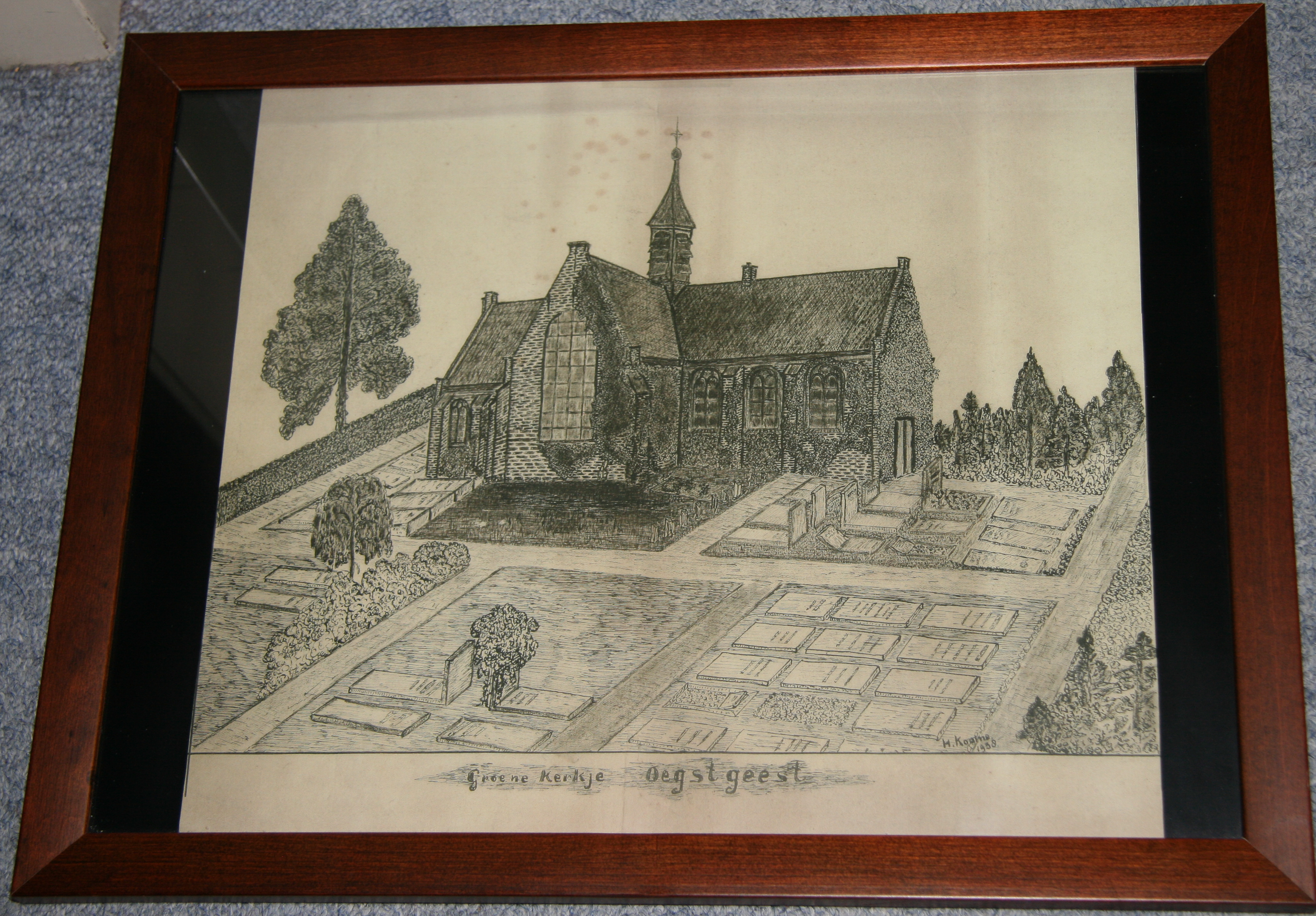 Tekening Groene Kerkje