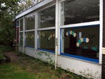 De school het Mierennest aan de Lange Voort is gesloopt. Deze foto`s zijn gemaakt najaar 2002.