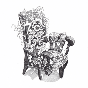 Studies van stoelen.