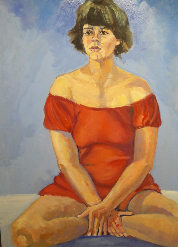 Vrouw in rood 2