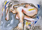 Obsevations - Acrylic on paper - 1992