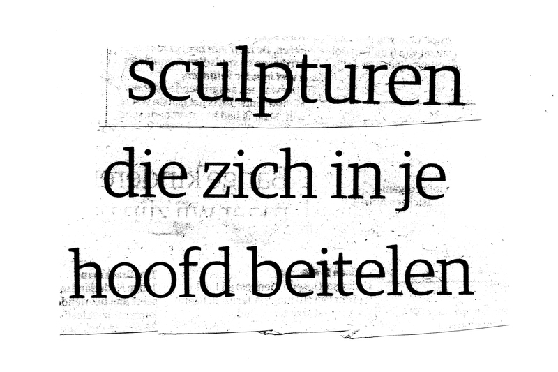 Sculpturen die zich in je hoofd beitelen