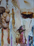 Via her-gebruik van papier en textiel naar sfeervolle en kleurrijke collages. Ik maak collages in opdracht aan de hand van een door jou opgegeven thema. Prijs (in overleg) is afhankelijk van het formaat. Tijdens een dagworkshop (125,00) leer je zelf een collage maken.