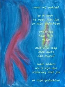 Geschreven portretten op een kleurige ondergrond