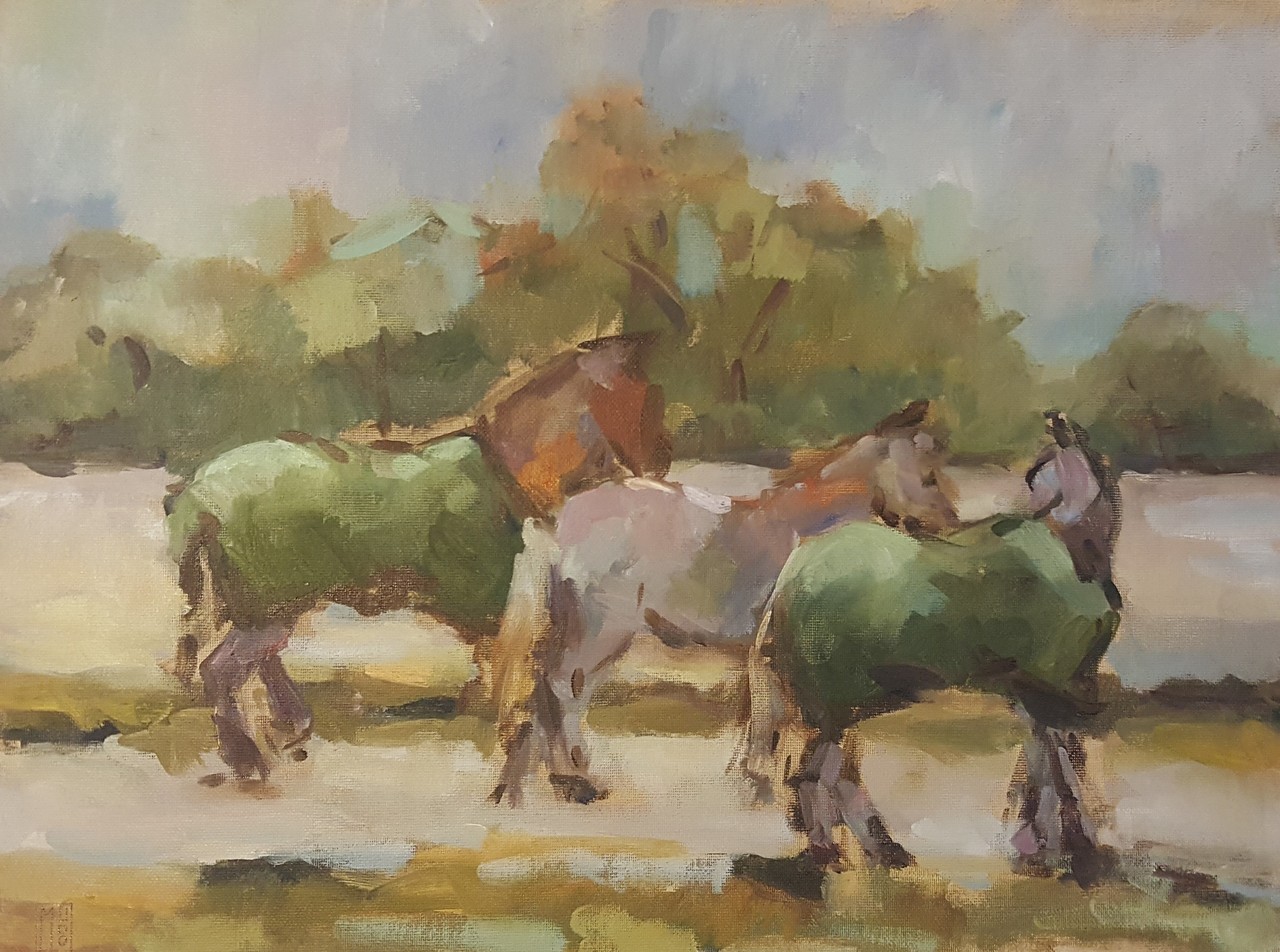 De drie paarden