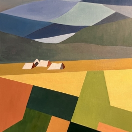 Camping in a summer landscape Camping in a summer landscape