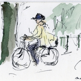 Fietster in Amsterdam Fietster in Amsterdam