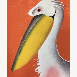 Portret van een flamingo Portret van een flamingo