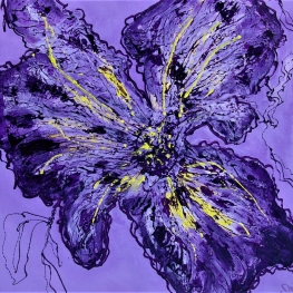 Violet flower abstracted Violet flower abstracted