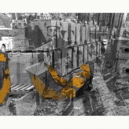'Man in de straat 1- Amsterdam.' - digitale art print 'Man in de straat 1- Amsterdam.' - digitale art print