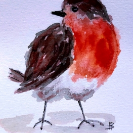 Roodborstje in aquarel /print Roodborstje in aquarel /print