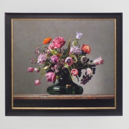 Giclée van Bloemstilleven met kleine vos Giclée van Bloemstilleven met kleine vos