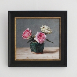 Giclée van Stilleven met rozen Giclée van Stilleven met rozen