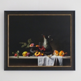 Giclée van Stilleven met kan en fruit Giclée van Stilleven met kan en fruit