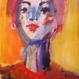 Acryl P.5 TROTSE VROUW Acryl P.5 TROTSE VROUW