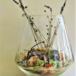 15 - DROOGBLOEMEN IN GLAS 15 - DROOGBLOEMEN IN GLAS
