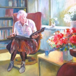 portret van mijn moeder, de lege stoel portret van mijn moeder, de lege stoel