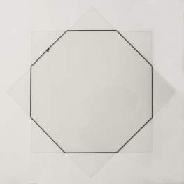 Octagon van zwart koord Octagon van zwart koord