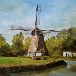 Nederlandse windmolen.