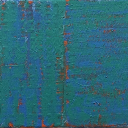 Schilderij met blauw, geel en oranje Schilderij met blauw, geel en oranje