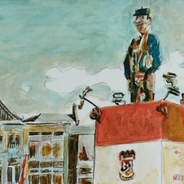 Knillis, Sint Jan vanaf de markt MARQUA164, €295, incl. lijst Knillis, Sint Jan vanaf de markt MARQUA164, €295, incl. lijst