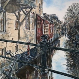 De Geerlingse Brug en mijn oude fiets MARQUA214 € 625 De Geerlingse Brug en mijn oude fiets MARQUA214 € 625