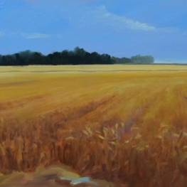 Landschap schilderij de Graanrepubliek Landschap schilderij de Graanrepubliek