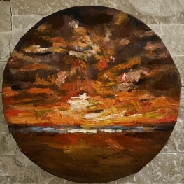 Zonsondergang met wolken Zonsondergang met wolken