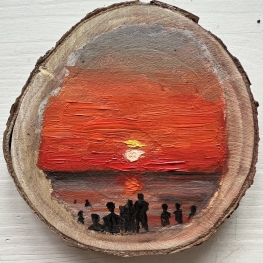 Zon in de zee zien zakken Zon in de zee zien zakken