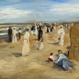 Zondagse strandwandeling, á la Max Liebermann Zondagse strandwandeling, á la Max Liebermann