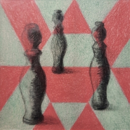 Zonder titel (drie pionnen) Zonder titel (drie pionnen)