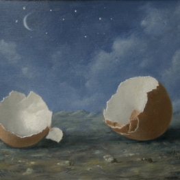 Eierschalen met maan Eierschalen met maan