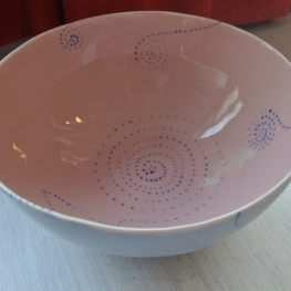 blauw/roze met stipjes blauw/roze met stipjes